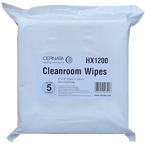 Cleanroom Lint Free Cleaning Cloths 23x23cms Pack of 300